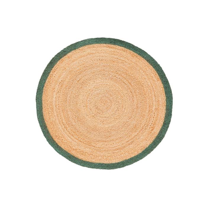 Jute Rug Design Braided Jute Rug Eco-Friendly Round Jute Area Rug Handwoven Natural Fiber Boho Carpet