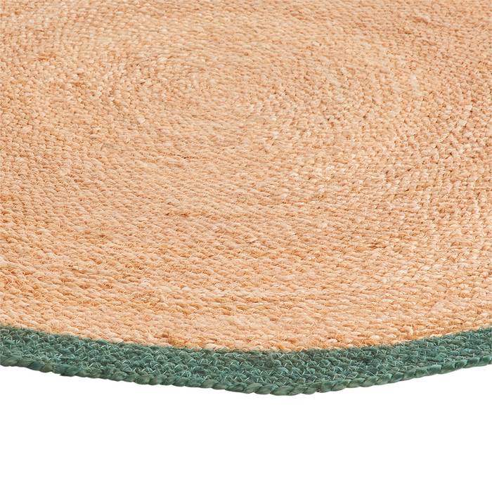 Jute Rug Design Braided Jute Rug Eco-Friendly Round Jute Area Rug Handwoven Natural Fiber Boho Carpet