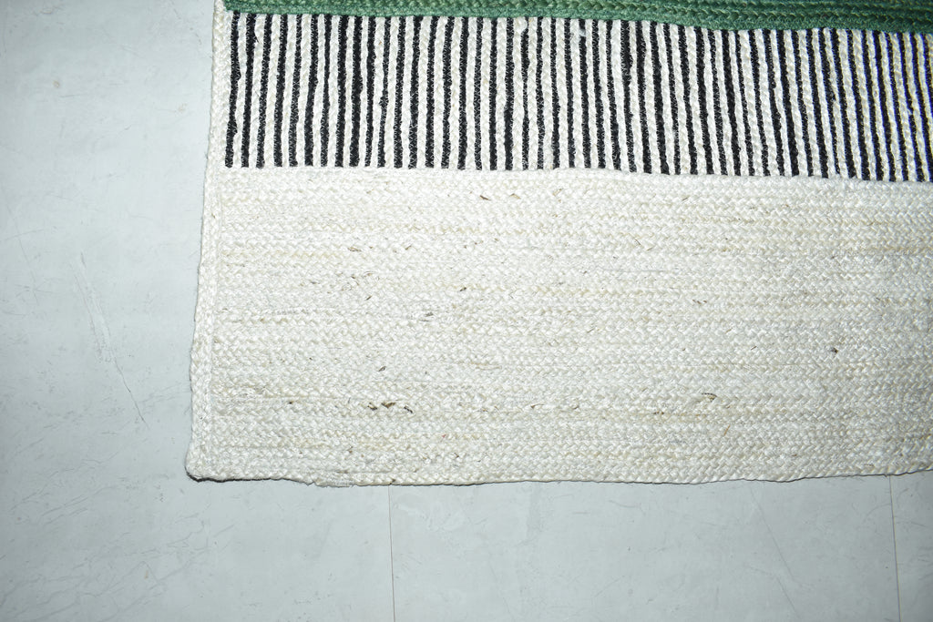 Ripaz Vogue Jute Rug Rectangle Hand Braided Modern Design Area Rug for Living Room Multicolor